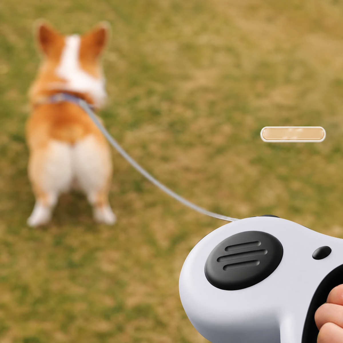 Retractable Dog Leash with One-Hand Lock