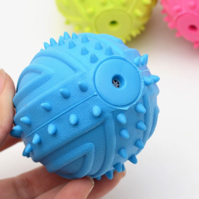 Squeaky Football Dog Toy