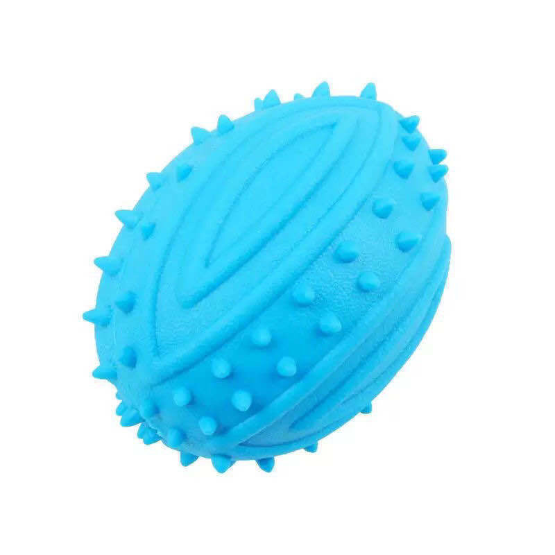 Squeaky Football Dog Toy