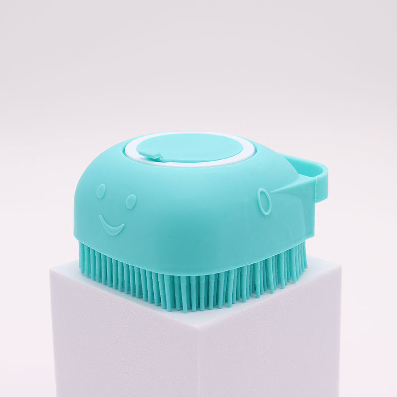 Silicone Pet Bath Brush with Shampoo Dispenser