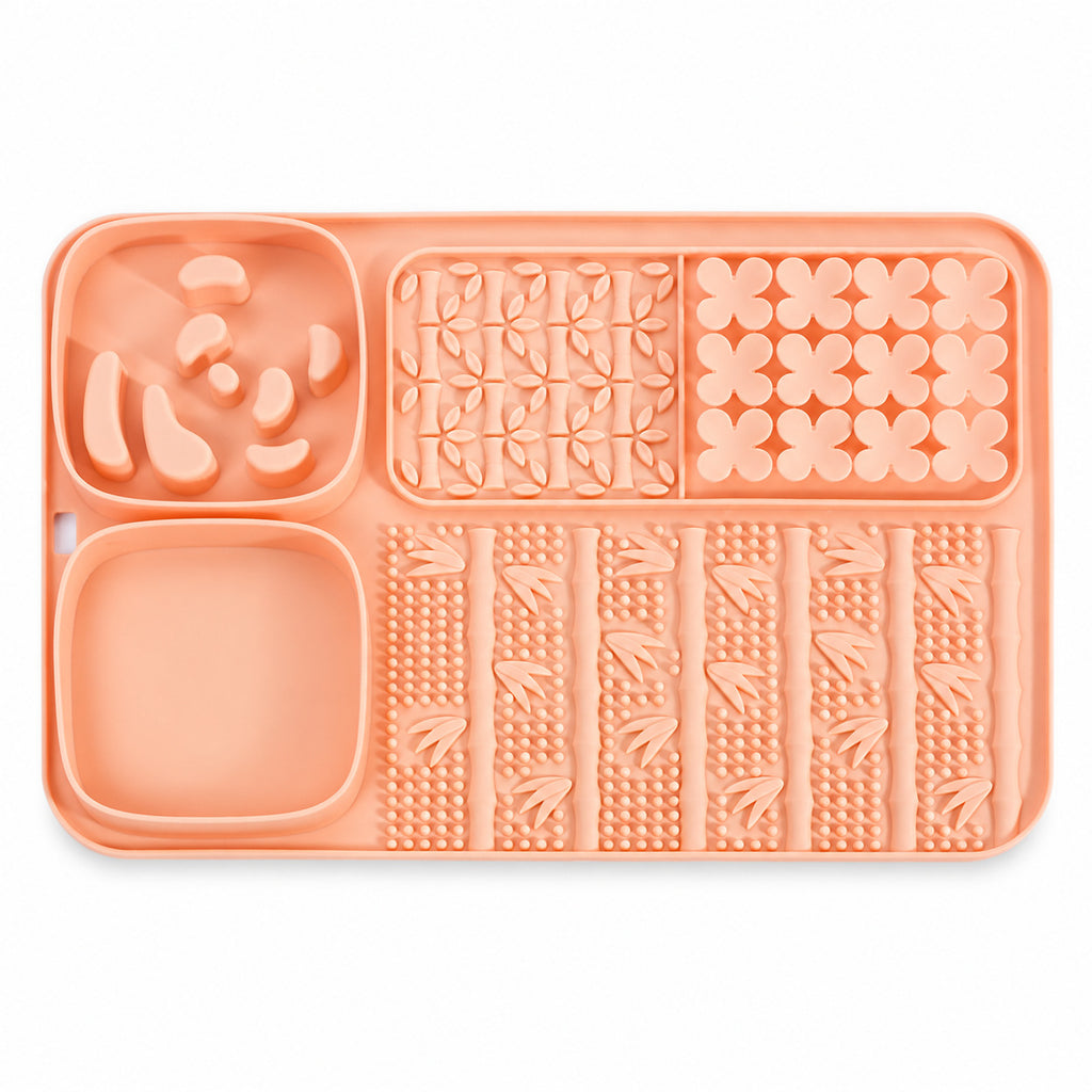 5-in-1 Silicone Lick Mat & Slow Feeder for Cats and Dogs