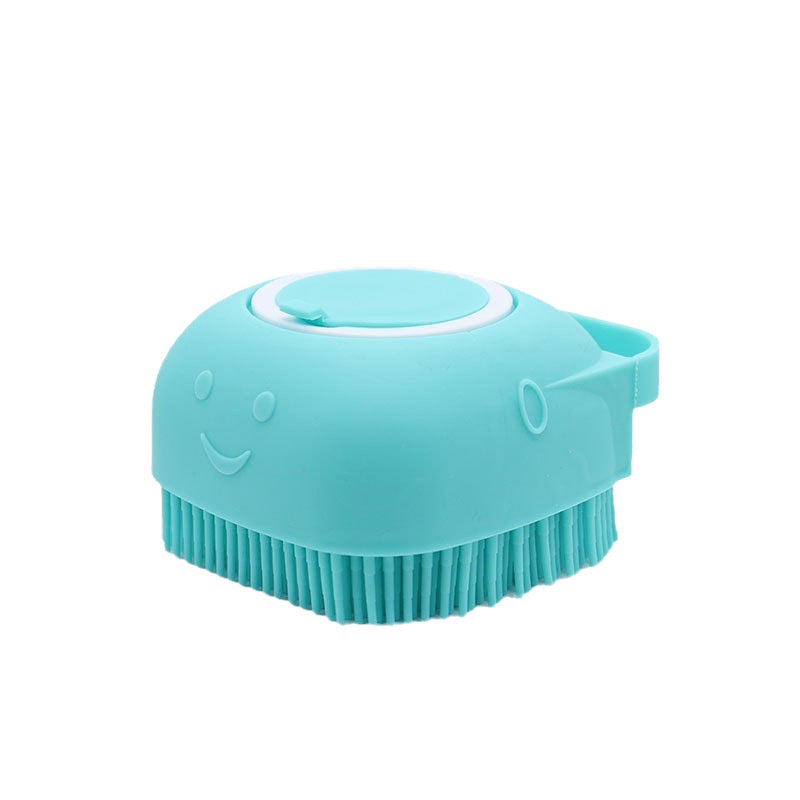 Silicone Pet Bath Brush with Shampoo Dispenser