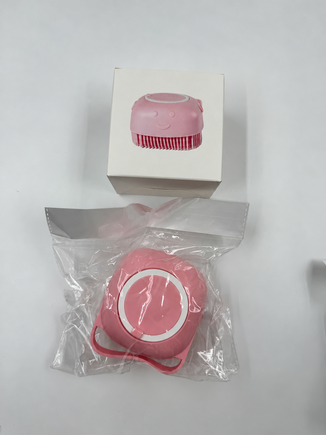 Silicone Pet Bath Brush with Shampoo Dispenser