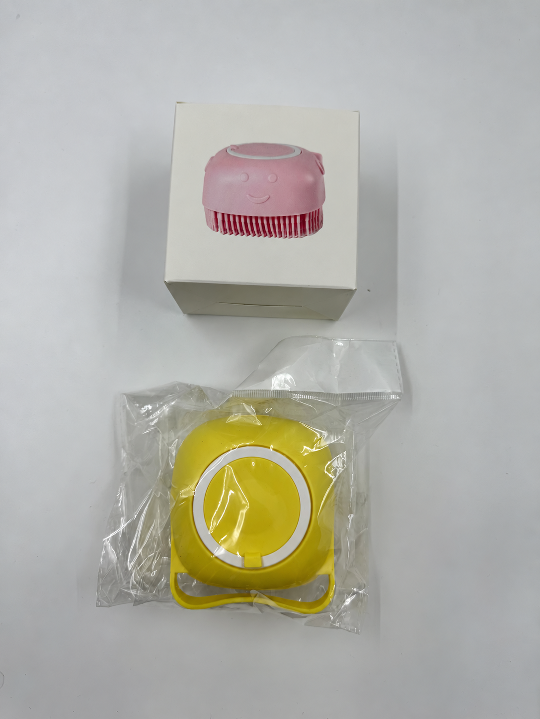 Silicone Pet Bath Brush with Shampoo Dispenser