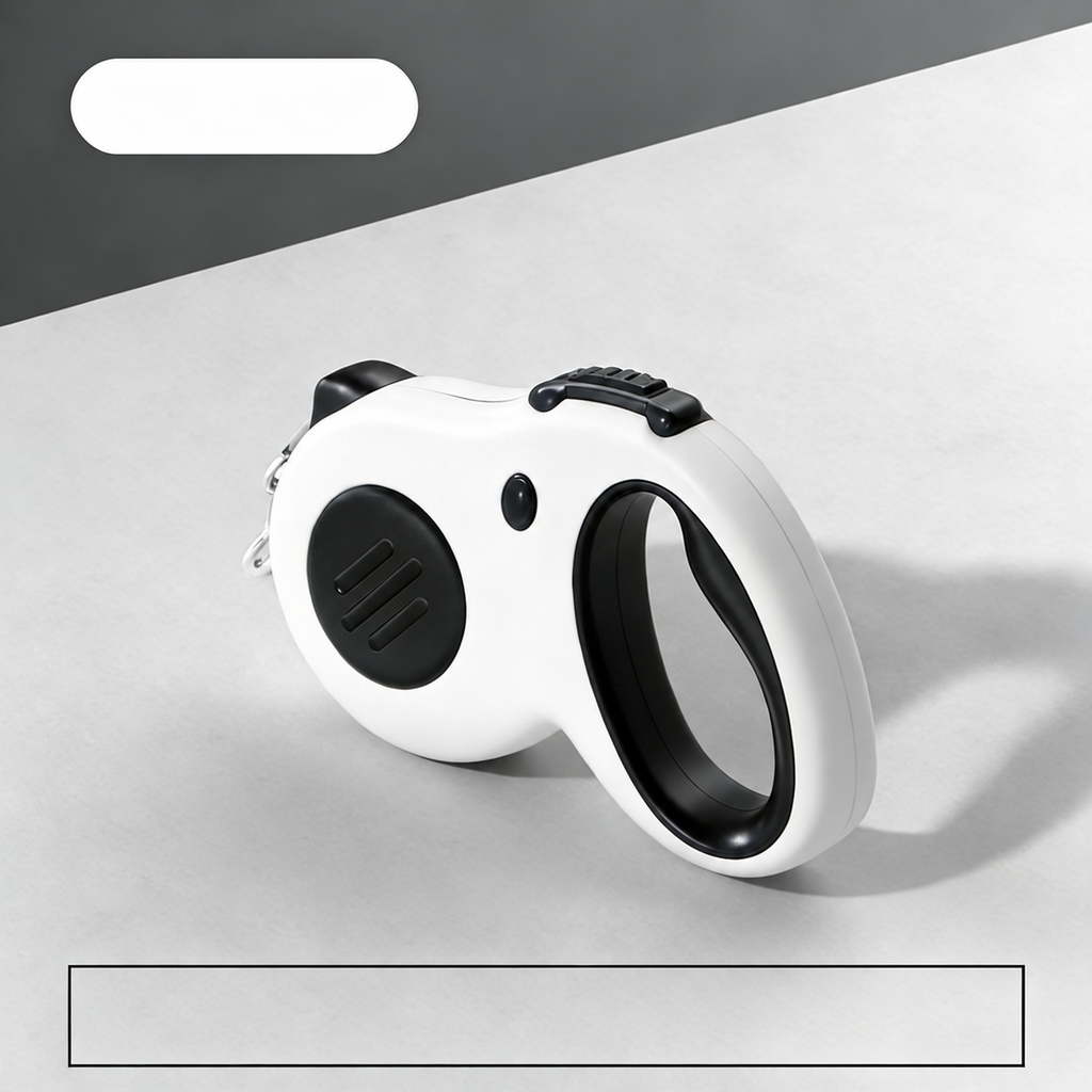 Retractable Dog Leash with One-Hand Lock