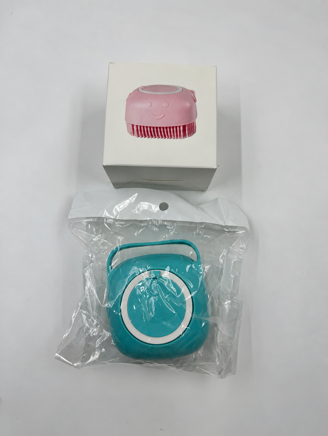 Silicone Pet Bath Brush with Shampoo Dispenser
