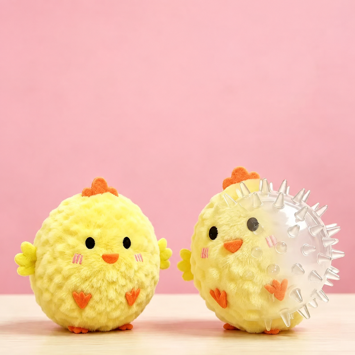 Squeaky Plush Animal Ball